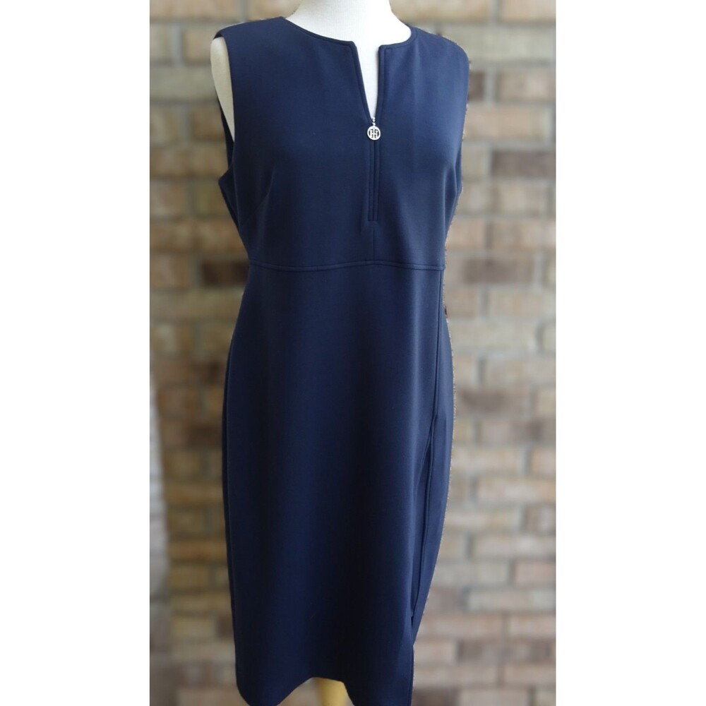 Tommy Hilfiger Navy Sheath Dress - Size 14